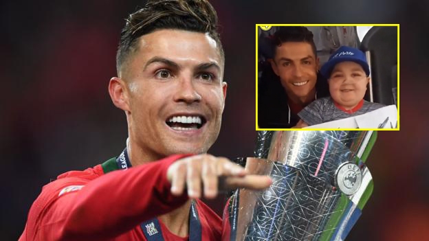 Hành động tuyệt vời của Ronaldo dành cho một CĐV nhí xấu số