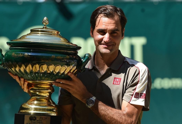 Federer lần thứ 10 vô địch Halle Open