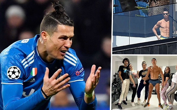 Ronaldo bị chỉ trích vì cách ly tại quê nhà