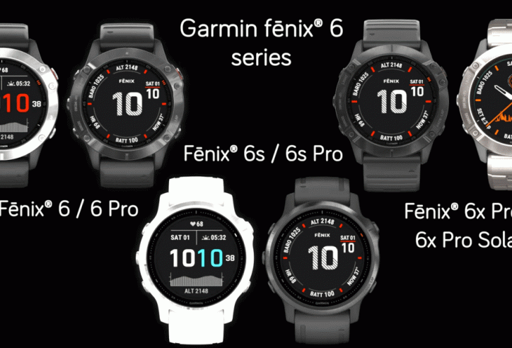 Hé lộ Series Garmin Fenix 6, phiên bản cao cấp có thể sạc Pin mặt trời