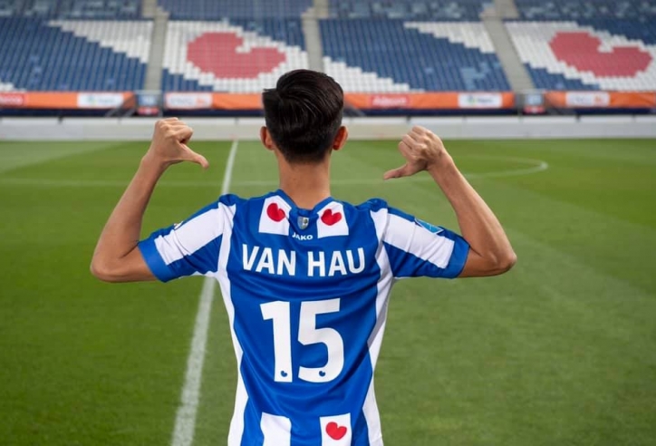 SC Heerenveen mở bán áo đấu số 15 in tên Văn Hậu với giá từ 83 Euro