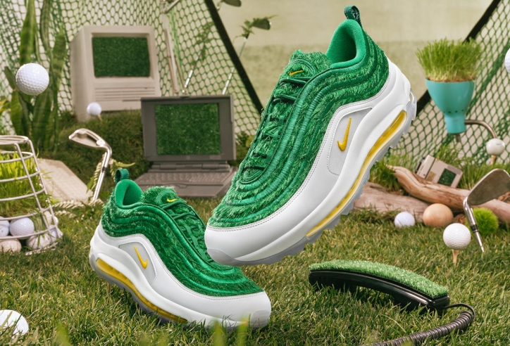 Nike có thêm giày đánh golf Air Max 97 G 'xanh mượt'