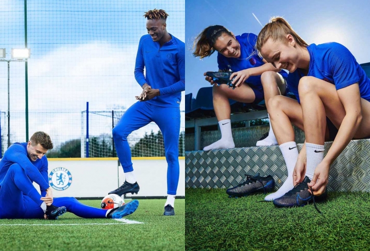 Nike tung BST giày đinh với màu xanh Chelsea