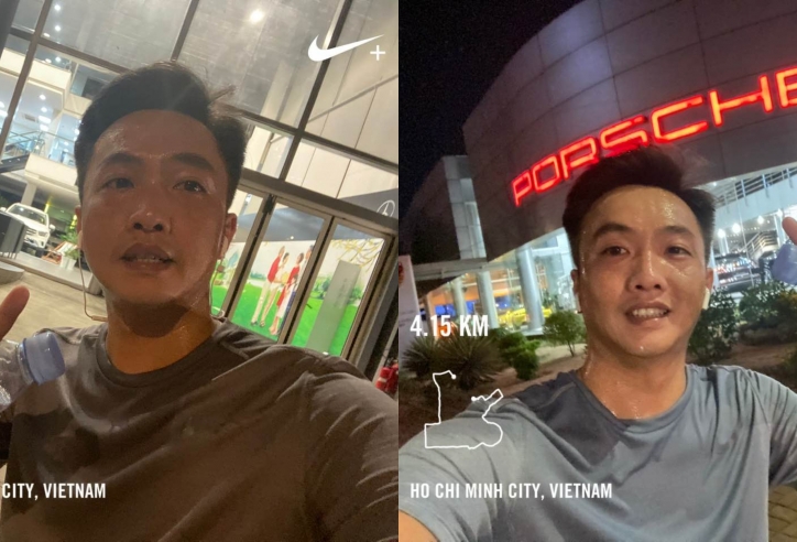 Cường Đô-la chạy bộ với ứng dụng Nike Run Club