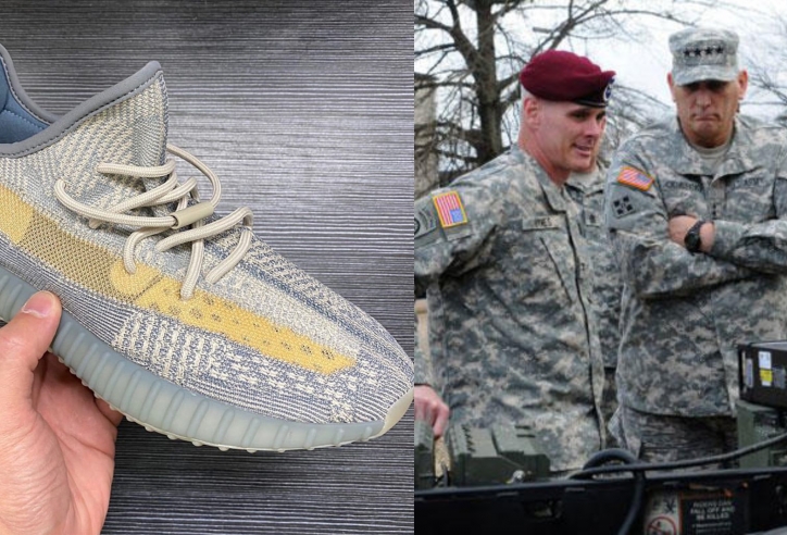 Lộ ảnh Yeezy Boost 350 v2 Israfil giống màu quân phục Hoa Kỳ