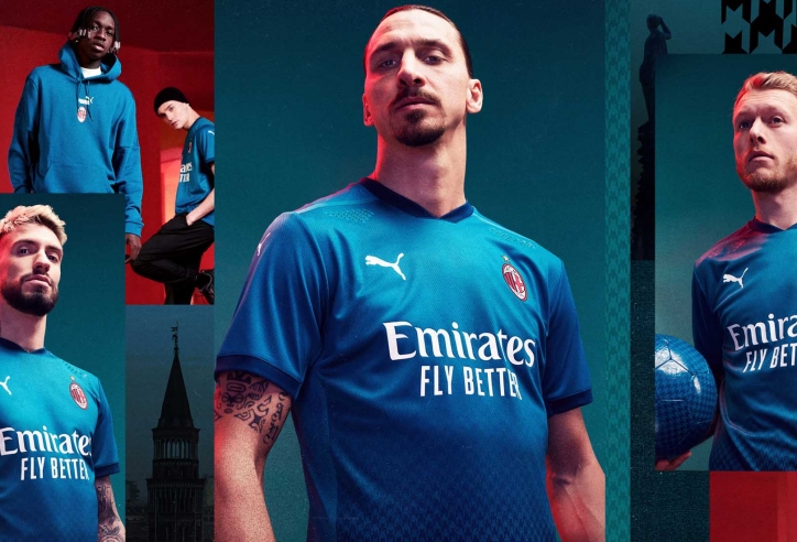 Puma tung thiết kế áo đấu thứ 3 của AC Milan mùa giải 20/21