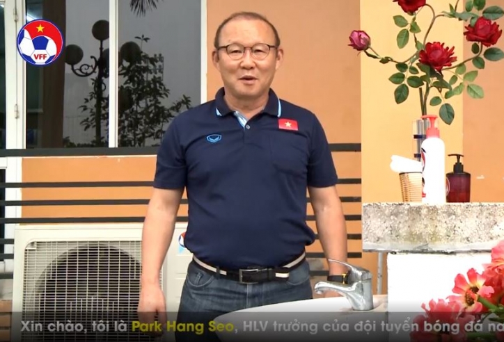 VIDEO: HLV Park thử thách 3 học trò tham gia chiến dịch đẩy lùi Covid-19