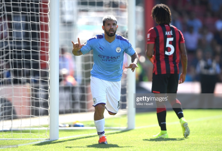 Aguero lập cú đúp, Man City phả hơi nóng vào gáy Liverpool