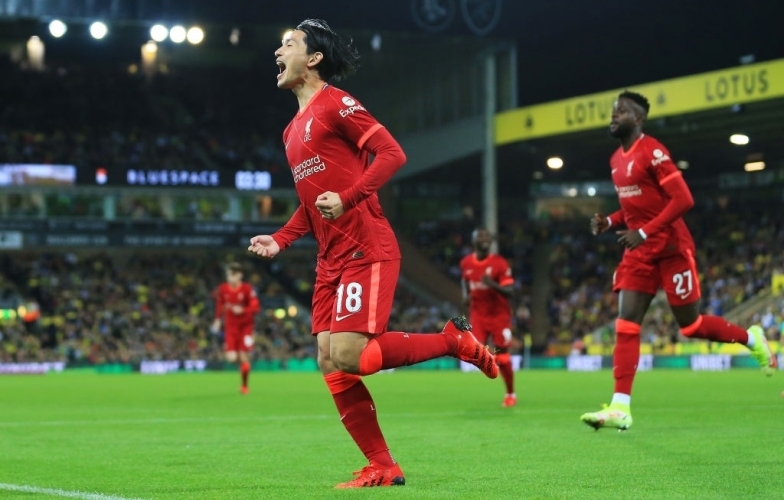 Minamino lập cú đúp giúp Liverpool đại thắng