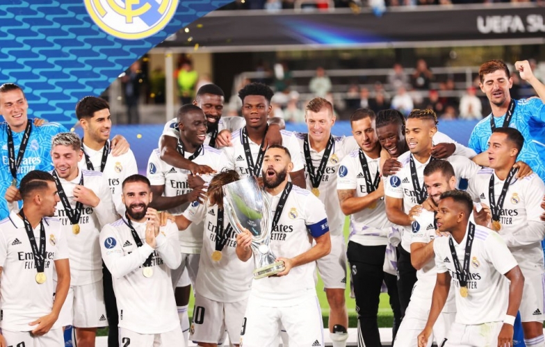 Giành Siêu Cup châu Âu, Real Madrid và HLV Ancelotti lập hàng loạt kỷ lục