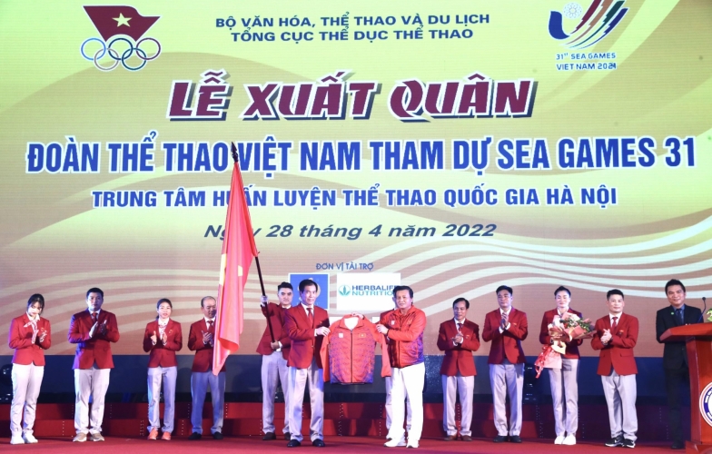 Đoàn Thể thao Việt Nam làm Lễ xuất quân dự SEA Games 31, đặt mục tiêu nhất toàn đoàn