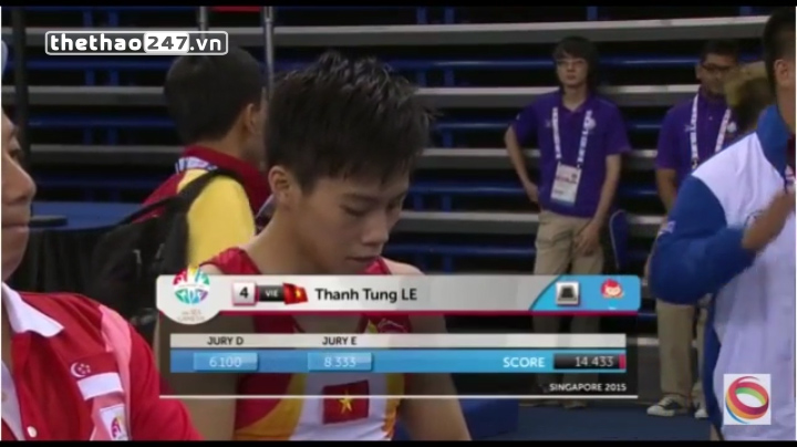 Video SEA Games 28: Chung kết TDDC tự do - Lê Thanh Tùng