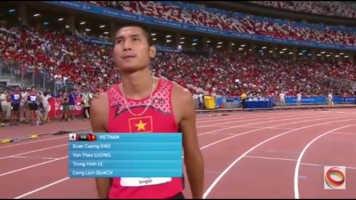 Video SEA Games 28: Chung kết chạy tiếp sức 4x400m nam