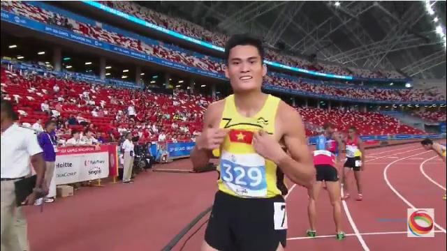 Video SEA Games 28: Vòng loại nội dung chạy 400m nam - Quách Công Lịch