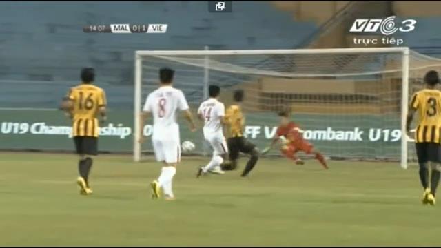 VIDEO: Duy Khánh mở tỷ số cho U19 Việt Nam