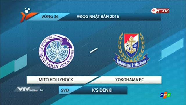 Highlights Mito Hollyhock 1-1 Yokohama FC (Vòng 36 J-League 2)