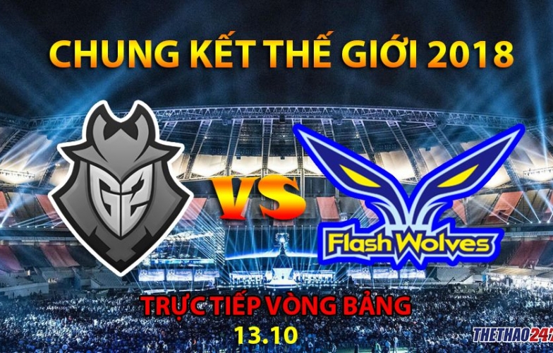 G2 Esports vs Flash Wolves: G2 nhà vô địch đẩy lẻ