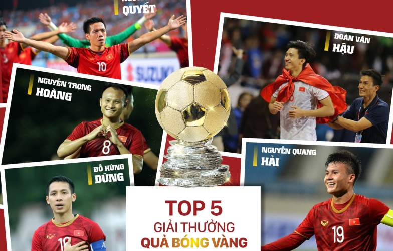 Chùm ảnh: Danh sách top 5 Quả bóng vàng Việt Nam 2019