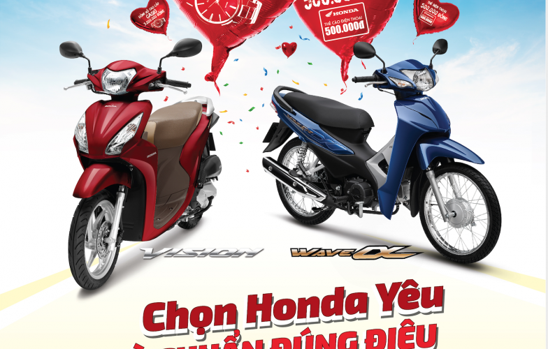 Honda Việt Nam ưu đãi hấp dẫn mùa tựu trường khi mua xe Wave Alpha 110cc & VISION