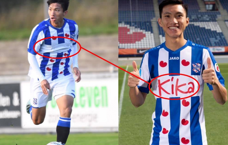 Văn Hậu mặc áo 'lạ' khi đá cho đội trẻ SC Heerenveen