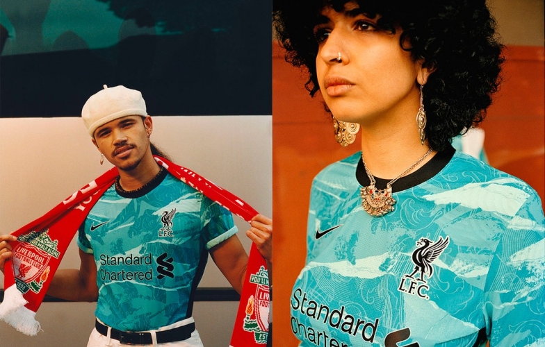 Nike công bố áo đấu sân khách 20/21 của Liverpool