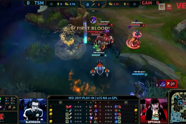 BLV MSI 2017 gây sốt với phát ngôn khi GAM thắng TSM ở ván 1