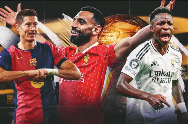 BXH Quả bóng Vàng 2025: Salah tỏa sáng, Barcelona áp đảo Real Madrid