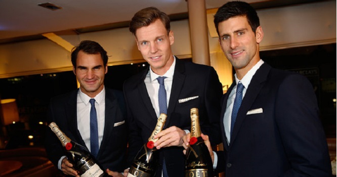 Dubai Duty Free 2015: Djokovic, Federer và Berdych cùng đi tiếp vào BK