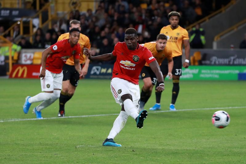 MU, MU vs Wolves, Pogba, Solskjaer, Pogba đá hỏng penalty, penalty, Rashford, Man Utd, MU hòa Wolves