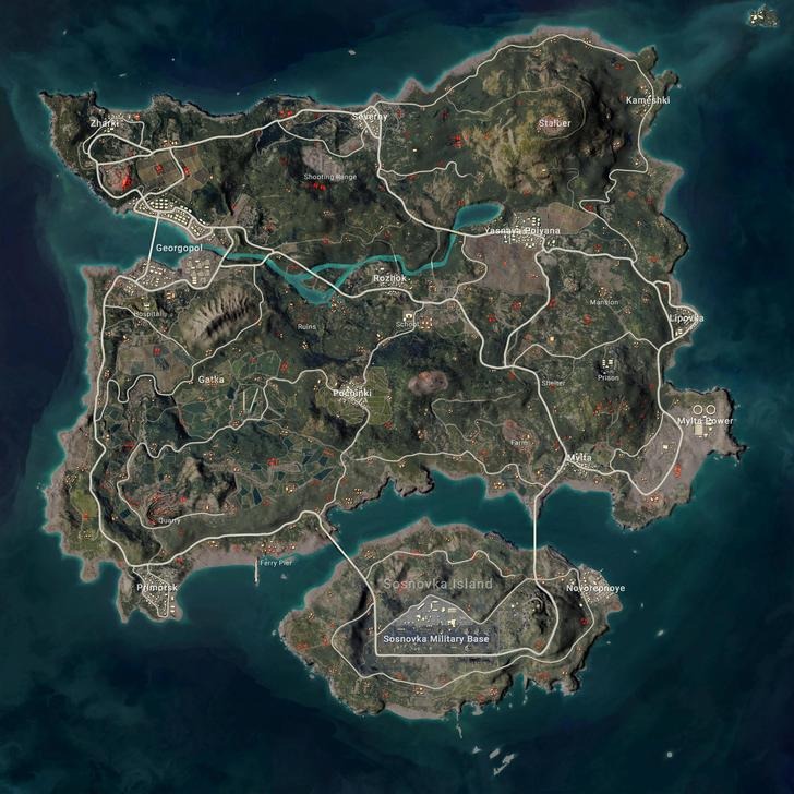 PUBG, Battle Royale, Erangel, Chỉnh sửa map PUBG