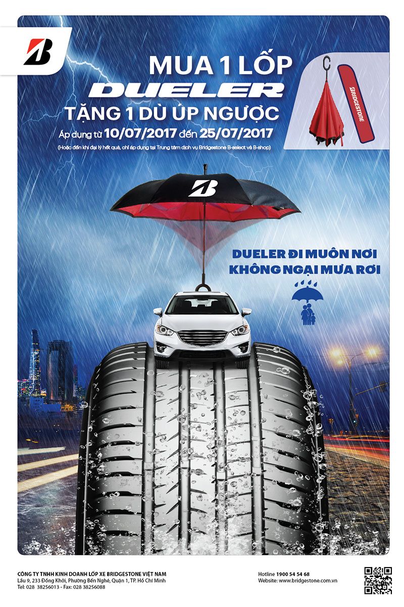 Bridgestone khuyen mai danh cho dong xe SUV, ban tai