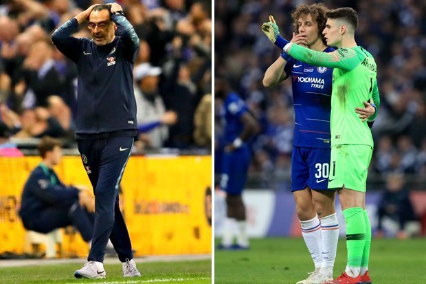 kepa, sarri, kepa bật sarri, kepa từ chối ra sân, kepa chelsea, man city