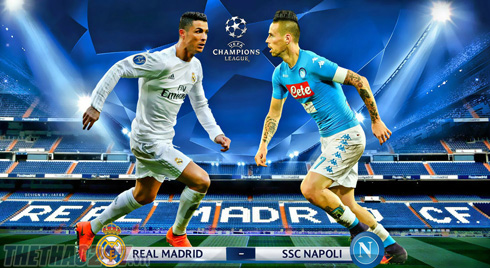 real vs napoli, truc tiep real vs napoli, xem truc tiep real vs napoli, truc tiep tran real vs napoli, truc tiep bong da real vs napoli, real, napoli, cup c1, vong 1/8 cup c1