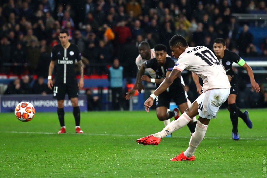 M.U vs PSG , M.U 3-1 PSG , M.U loại PSG , M.U lội ngược dòng , Rashford ghi bàn phút cuối , Rashford sút pen