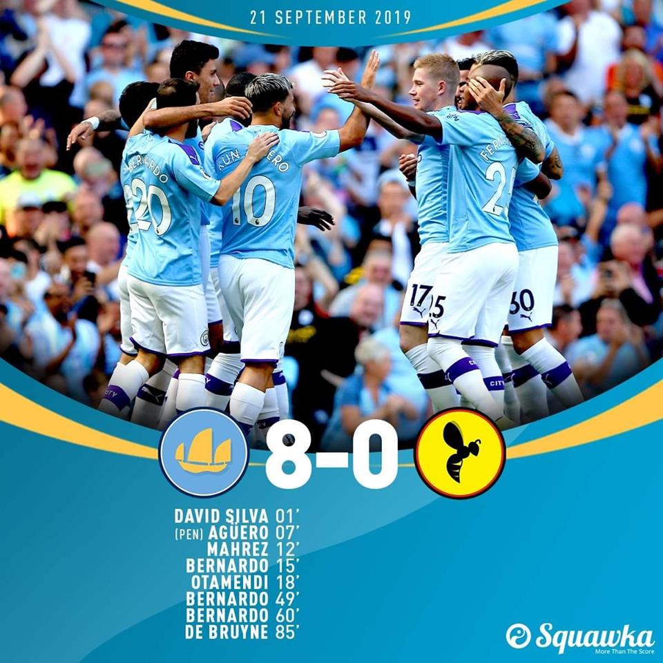 Man City vs Watford, kết quả Man City vs Watford, kết quả Ngoại hạng Anh, Premier League, Man City, Man City lập kỉ lục 