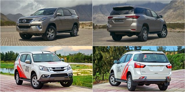 Ngoại hình Fortuner nổi trội hơn mu-X