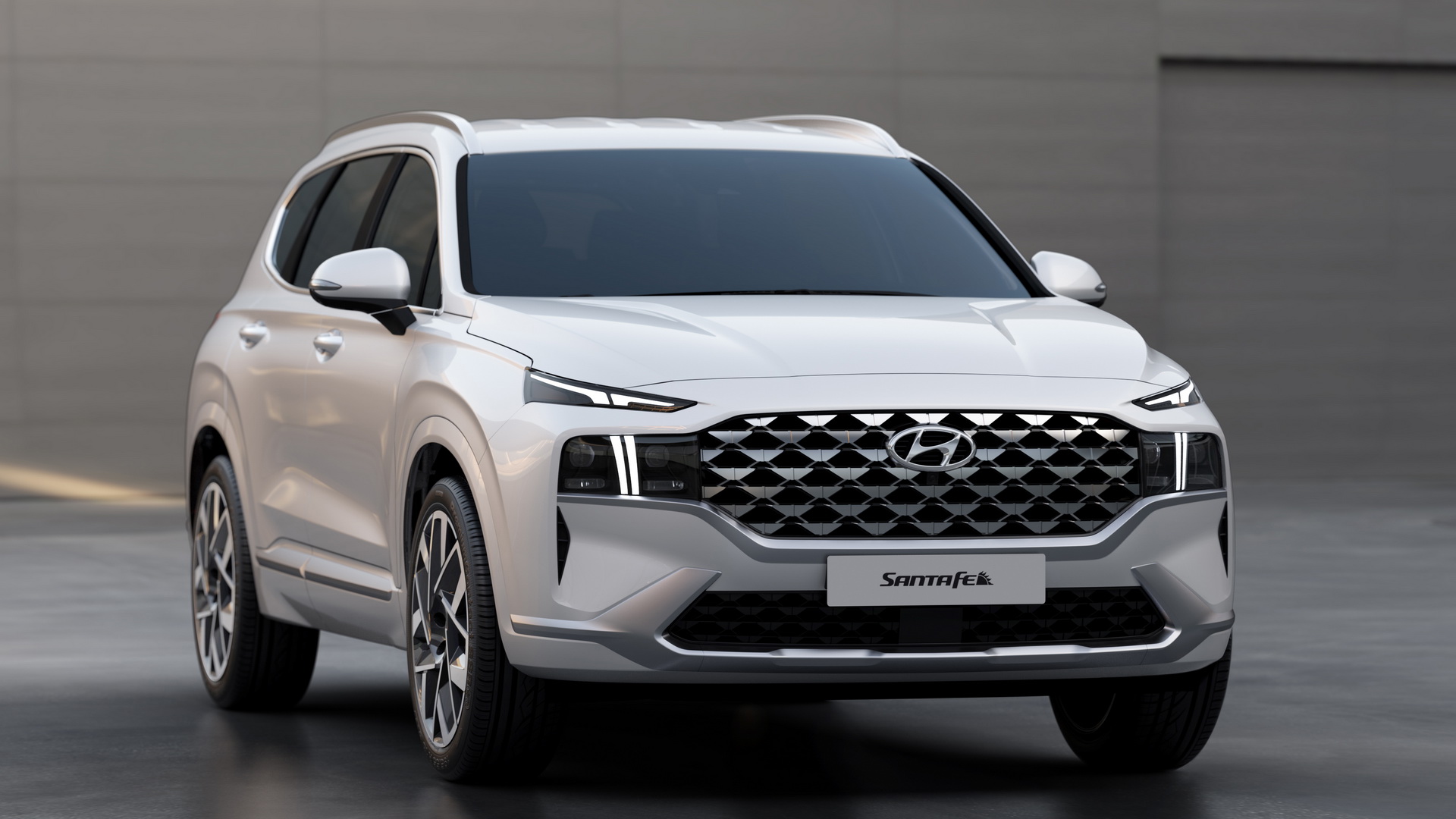 Phần đầu xe Hyundai Santafe 2021